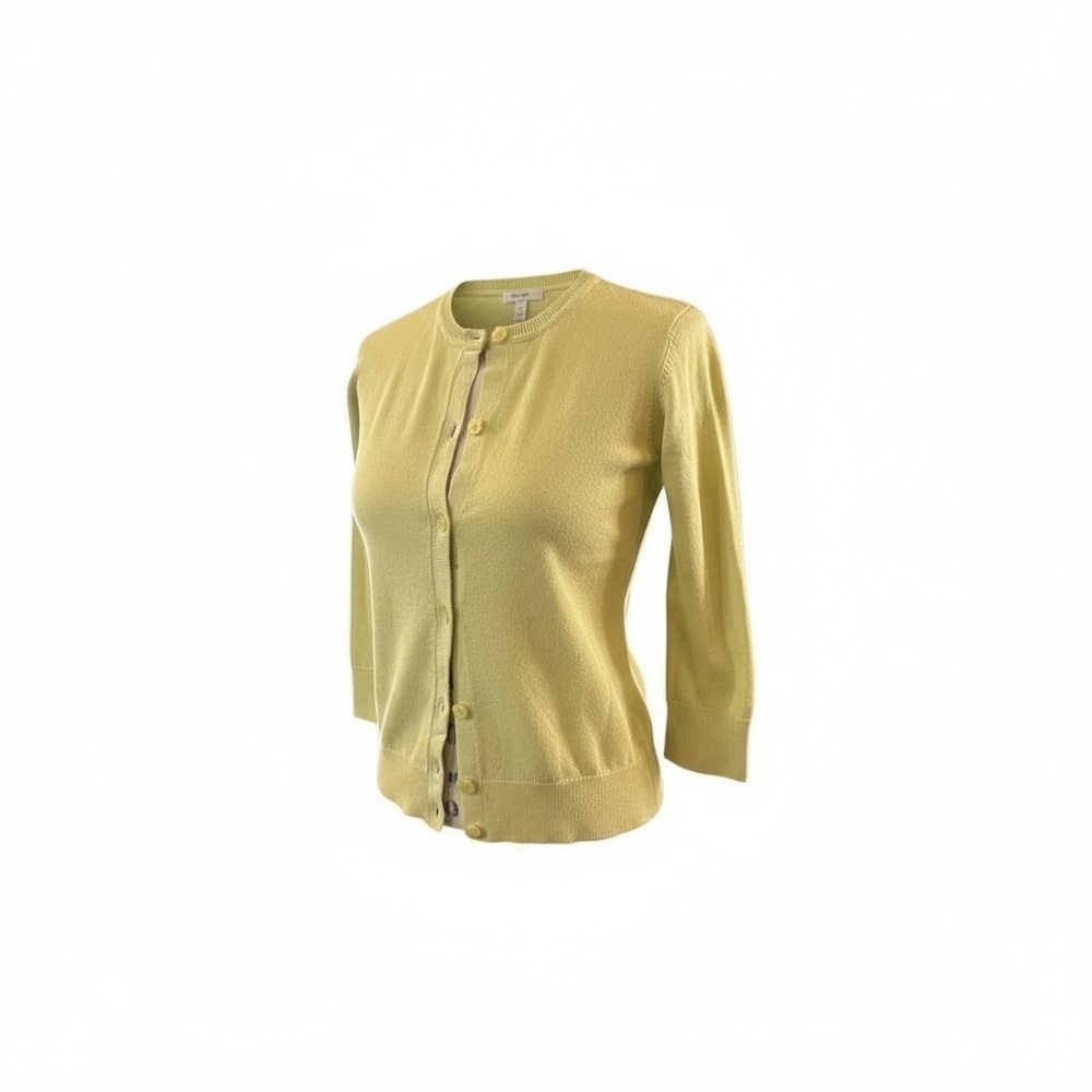 Yellow Button-Up Cardigan - Picture 2 of 4